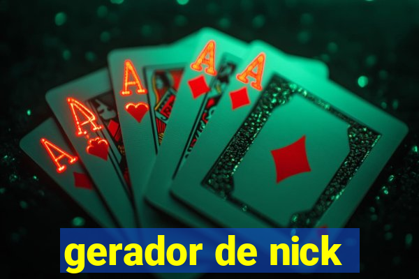 gerador de nick